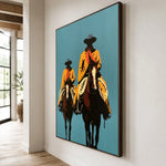 Saffron Saddle Partners — side view of the artwork