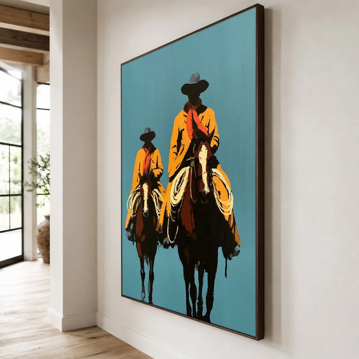 Saffron Saddle Partners — side view of the artwork