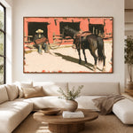 Shade Beside the Barn — front view in a living space