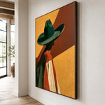 Shade in Emerald — side view of the artwork
