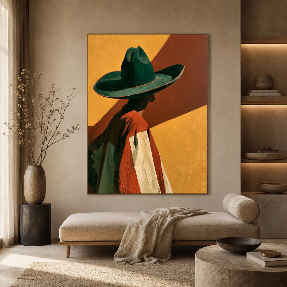 Shade in Emerald — artwork in an interior setting 3