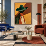 Shade in Emerald — artwork in an interior setting 4