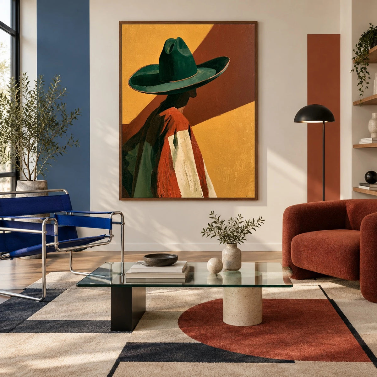 Shade in Emerald — artwork in an interior setting 4