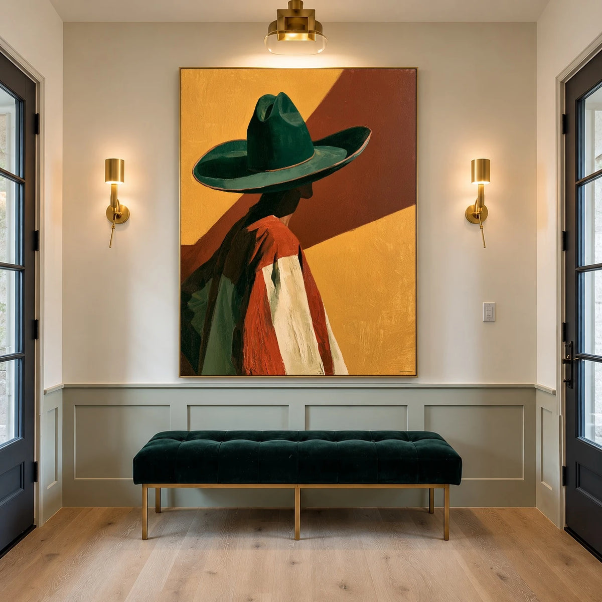 Shade in Emerald — artwork in an interior setting 6