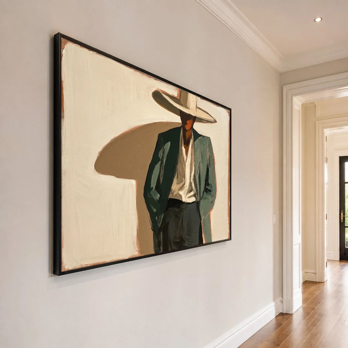 Shadow of the Brim — side view of the artwork