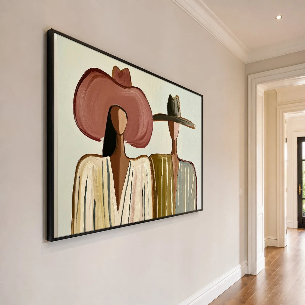 Side by Side Westward — side view of the artwork