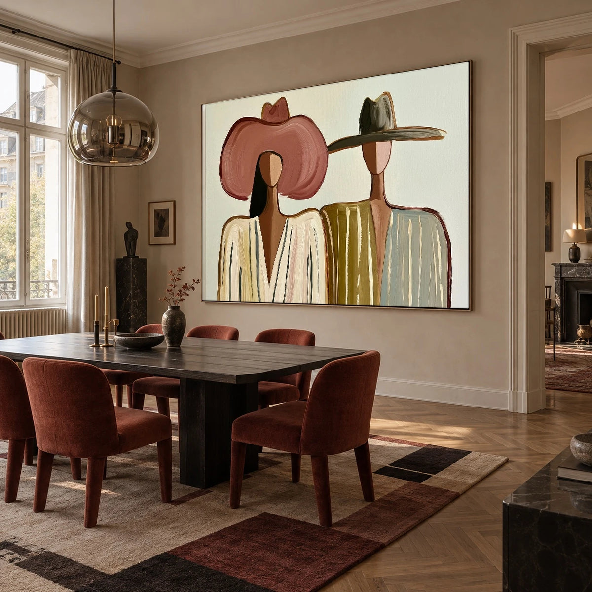 Side by Side Westward — artwork in an interior setting 5