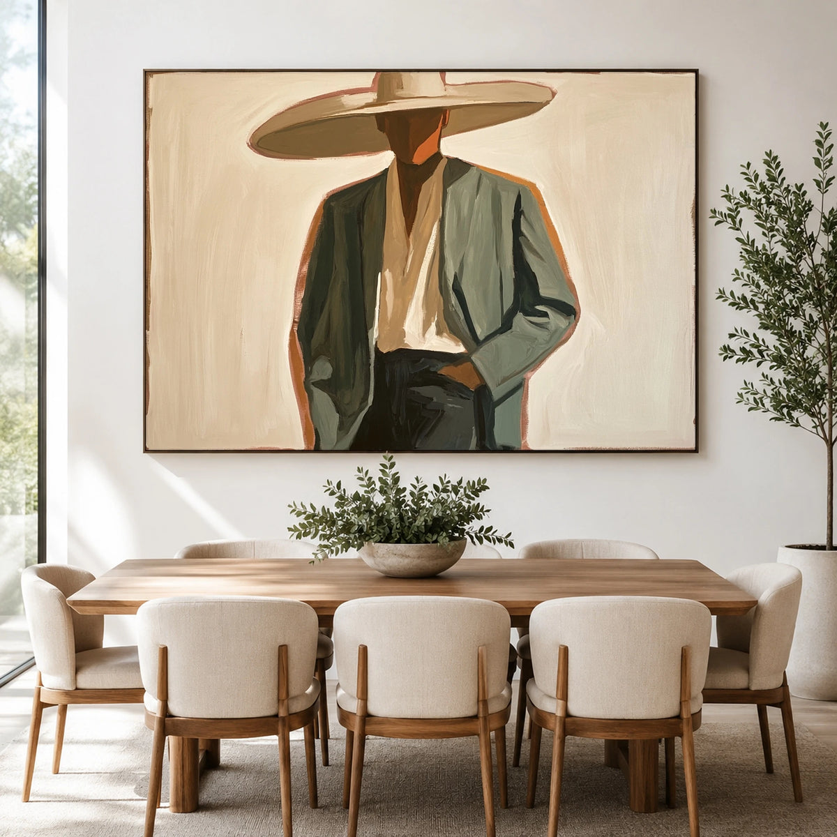 Stillness in Sage — artwork in an interior setting 4