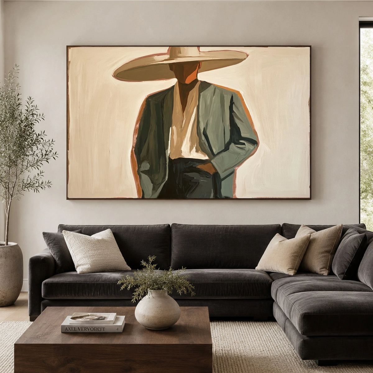 Stillness in Sage — artwork in an interior setting 5