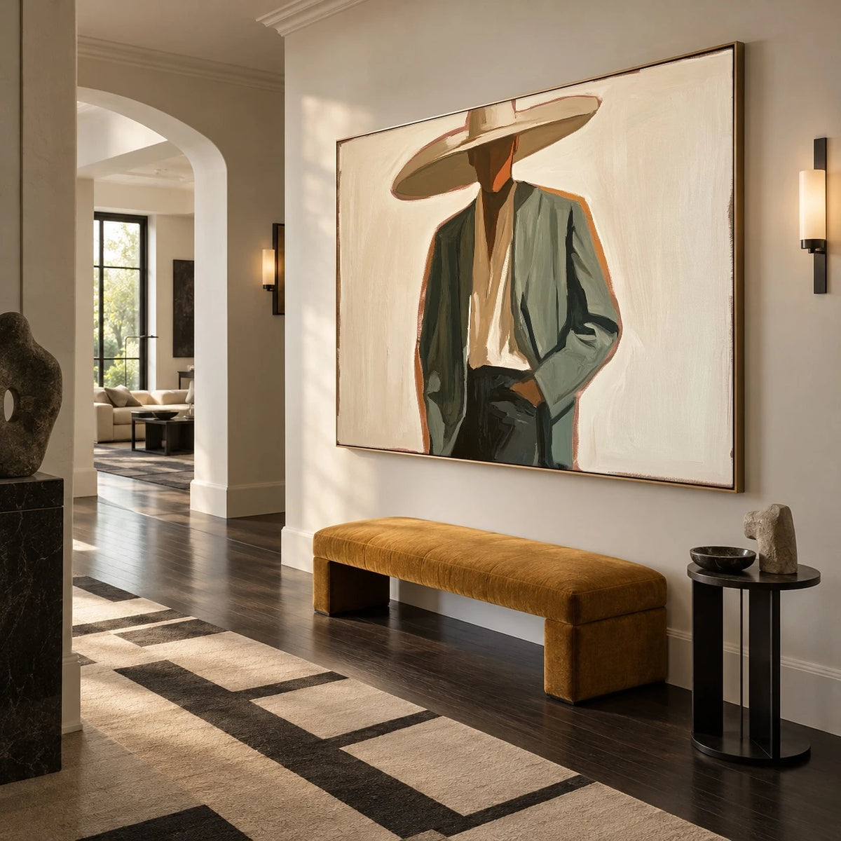 Stillness in Sage — artwork in an interior setting 6