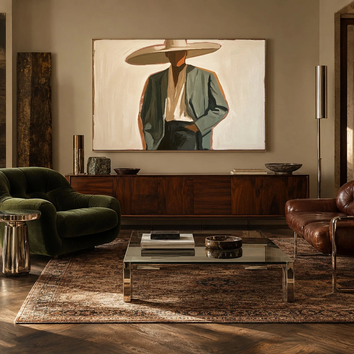 Stillness in Sage — artwork in an interior setting 7