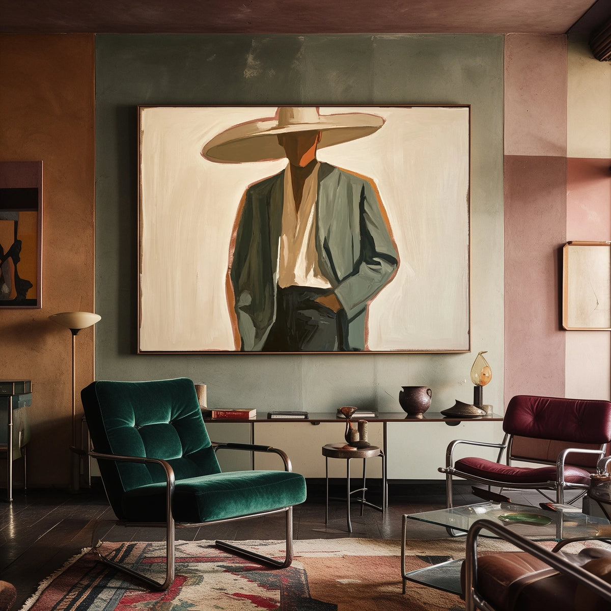 Stillness in Sage — artwork in an interior setting 8