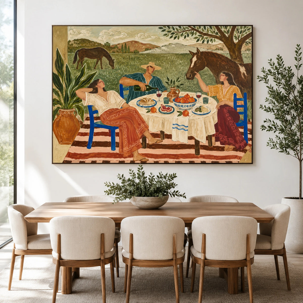 Supper Beyond the Fence — artwork in an interior setting 3
