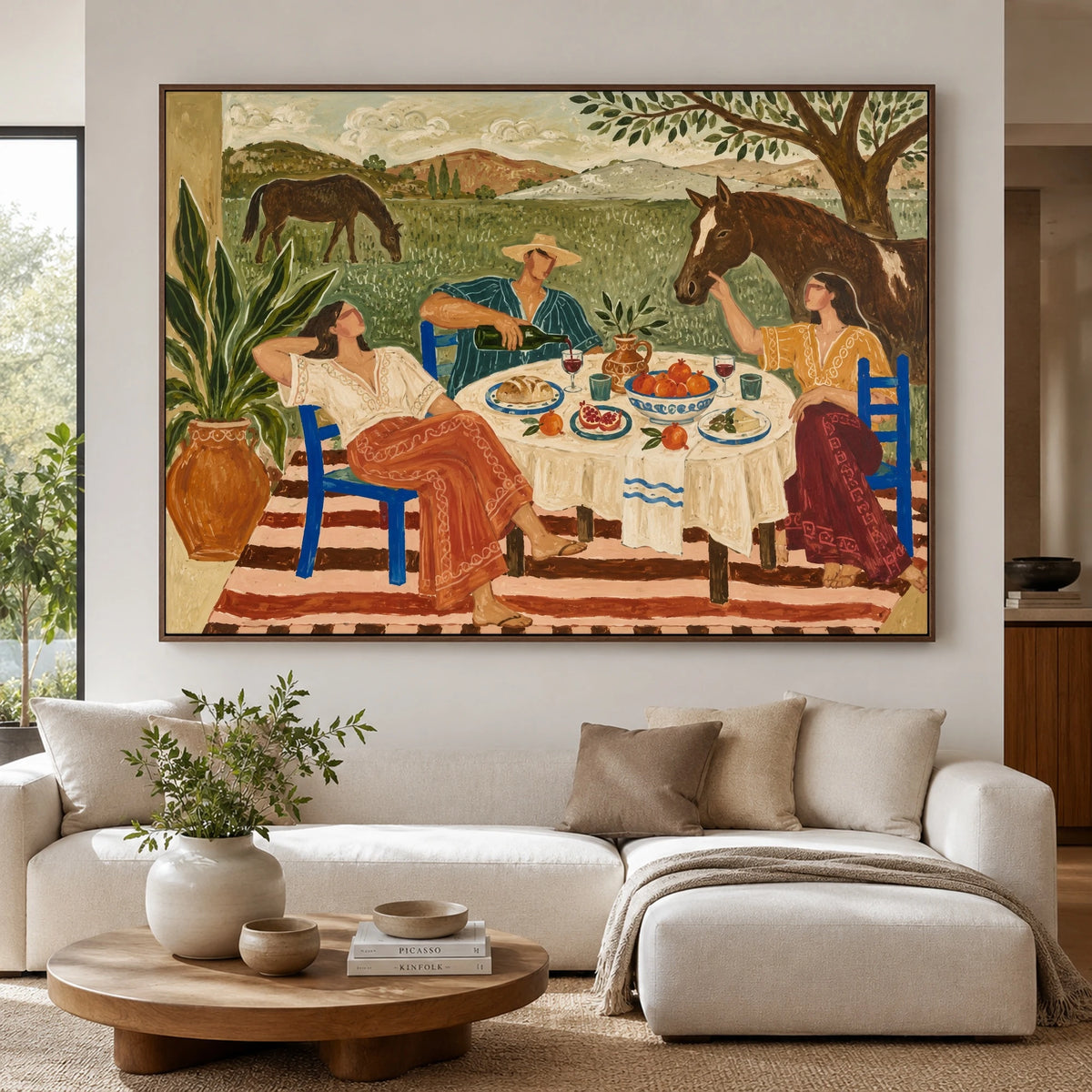 Supper Beyond the Fence — artwork in an interior setting 4