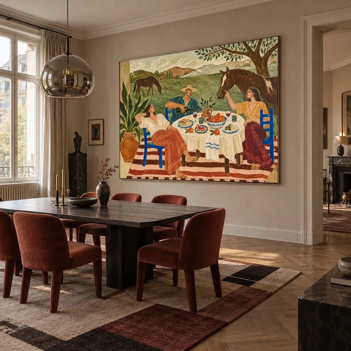 Supper Beyond the Fence — artwork in an interior setting 5