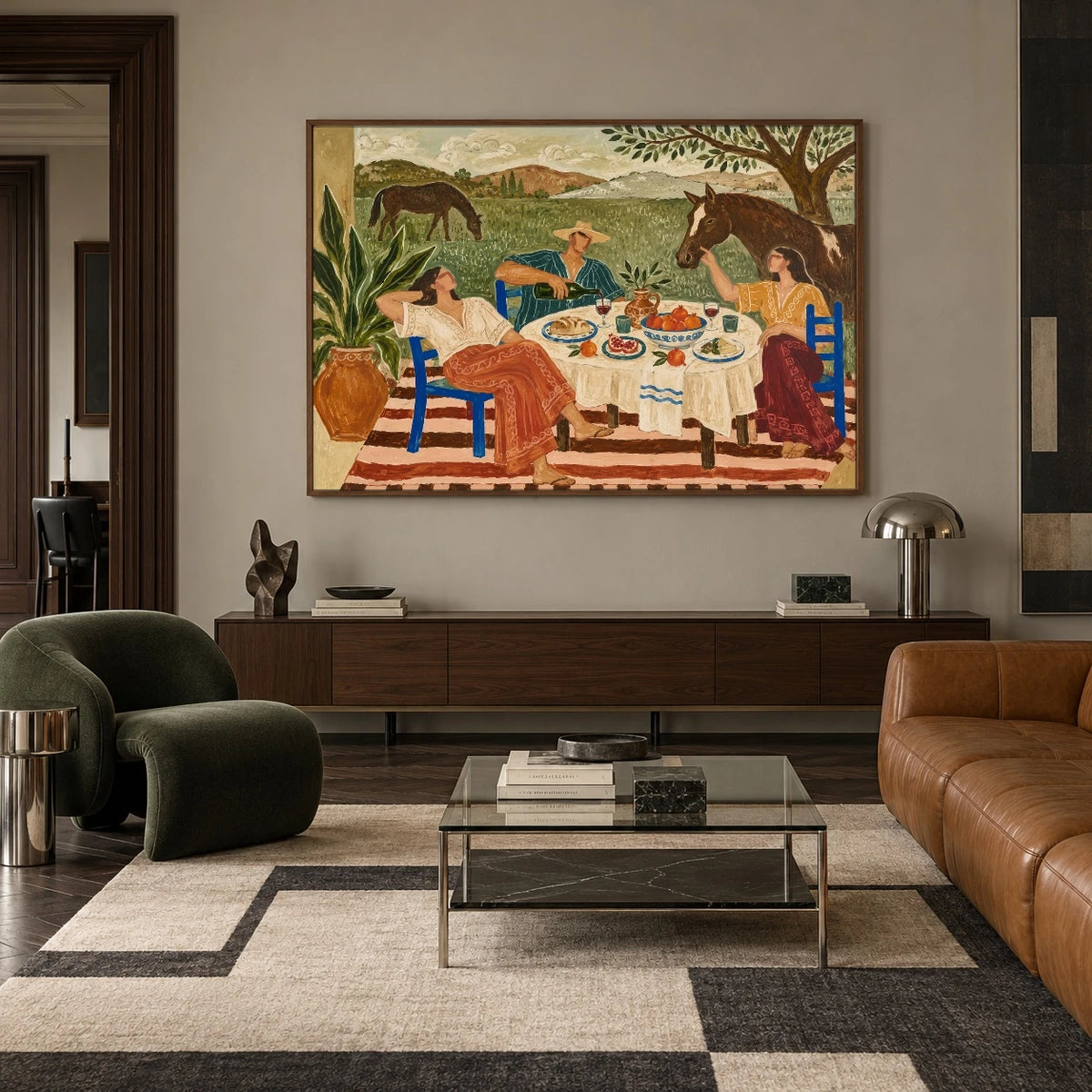 Supper Beyond the Fence — artwork in an interior setting 6