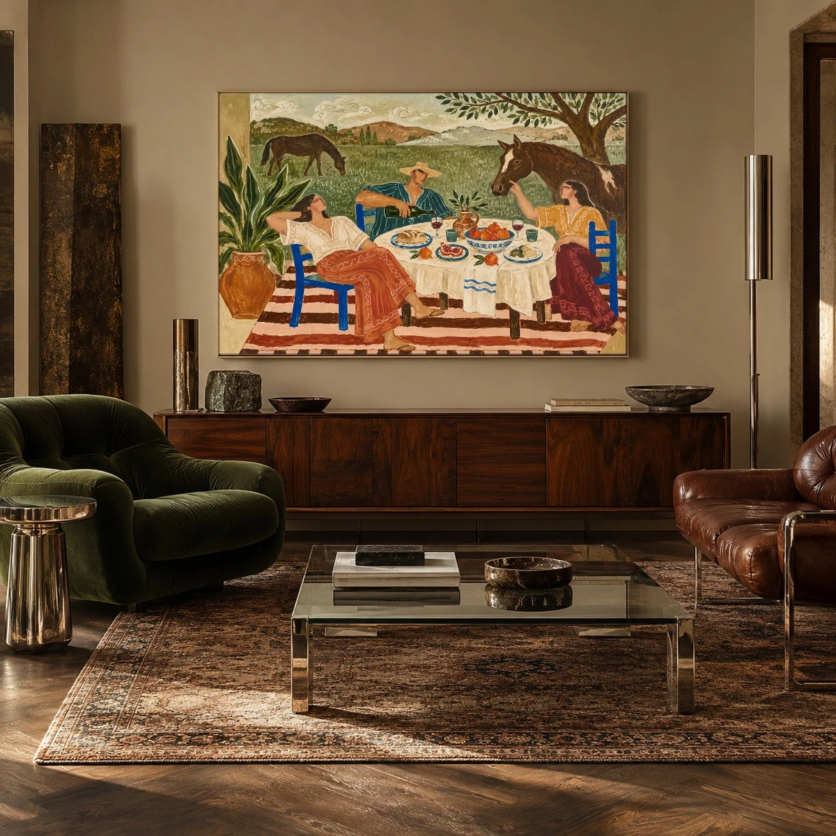 Supper Beyond the Fence — artwork in an interior setting 7