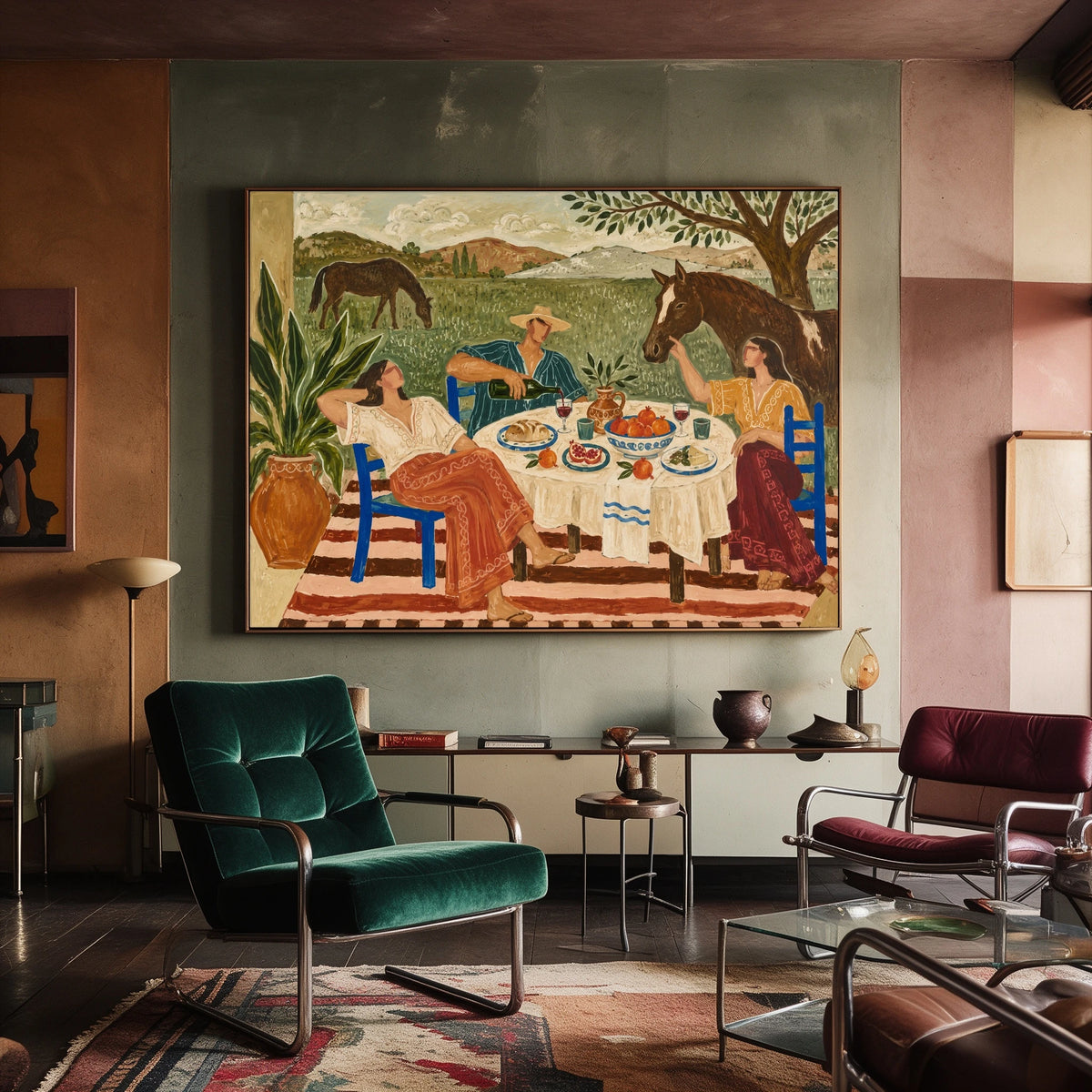 Supper Beyond the Fence — artwork in an interior setting 8