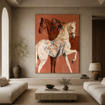 The Botanical Riders — front view in a living space