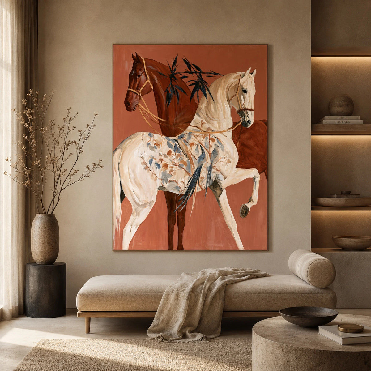 The Botanical Riders — artwork in an interior setting 3