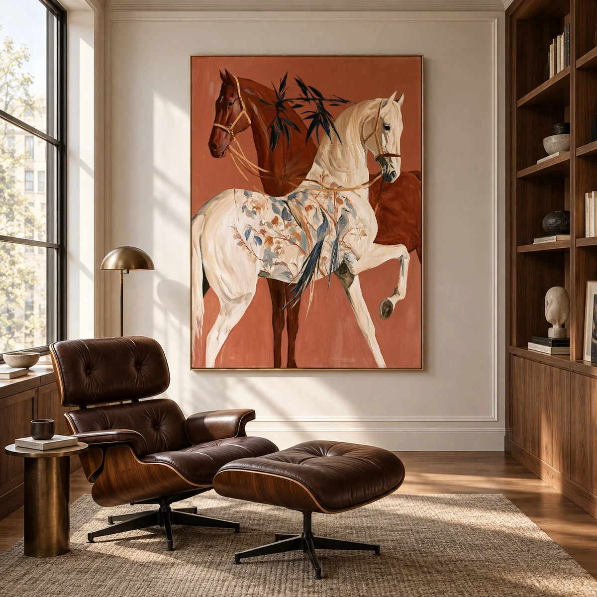 The Botanical Riders — artwork in an interior setting 5