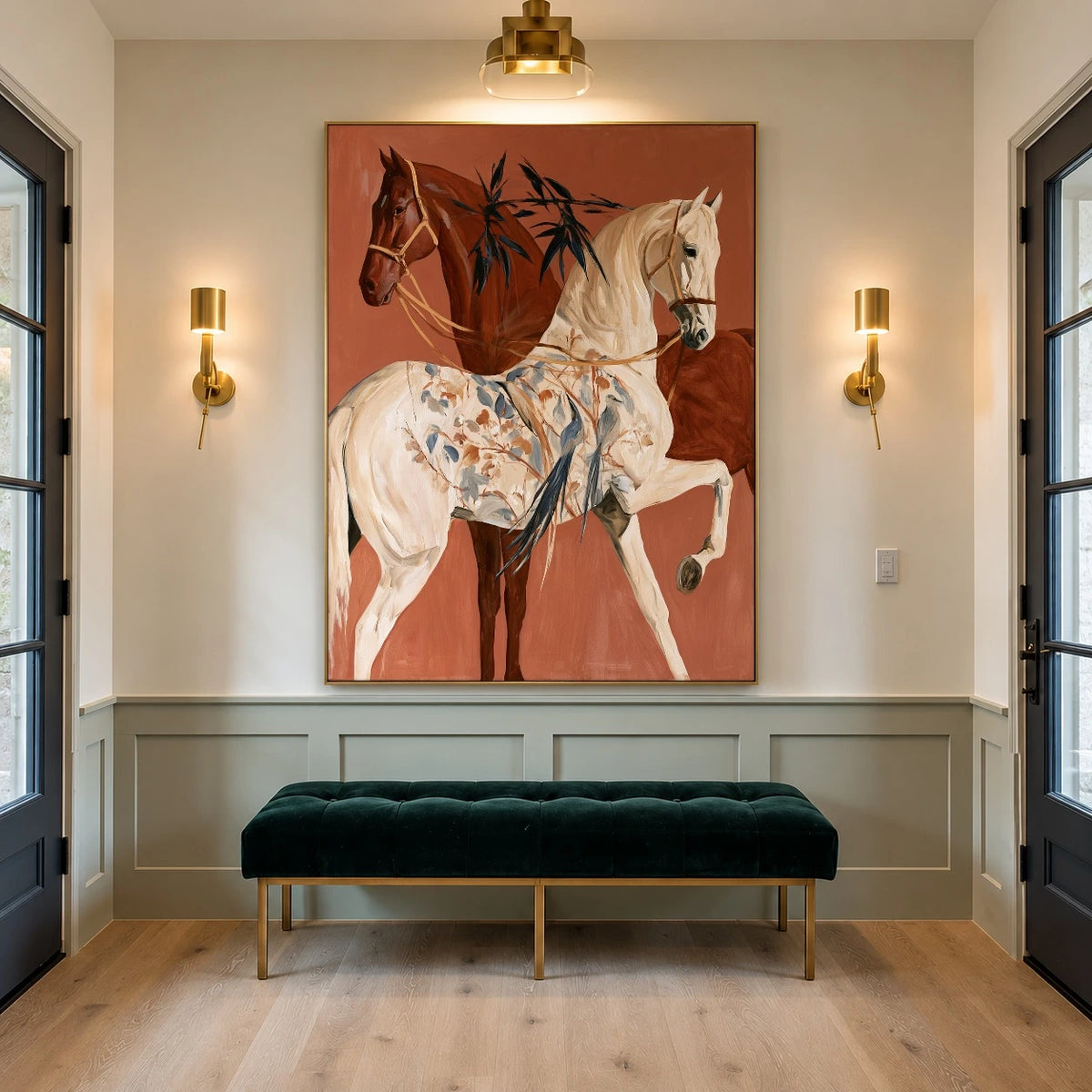 The Botanical Riders — artwork in an interior setting 6