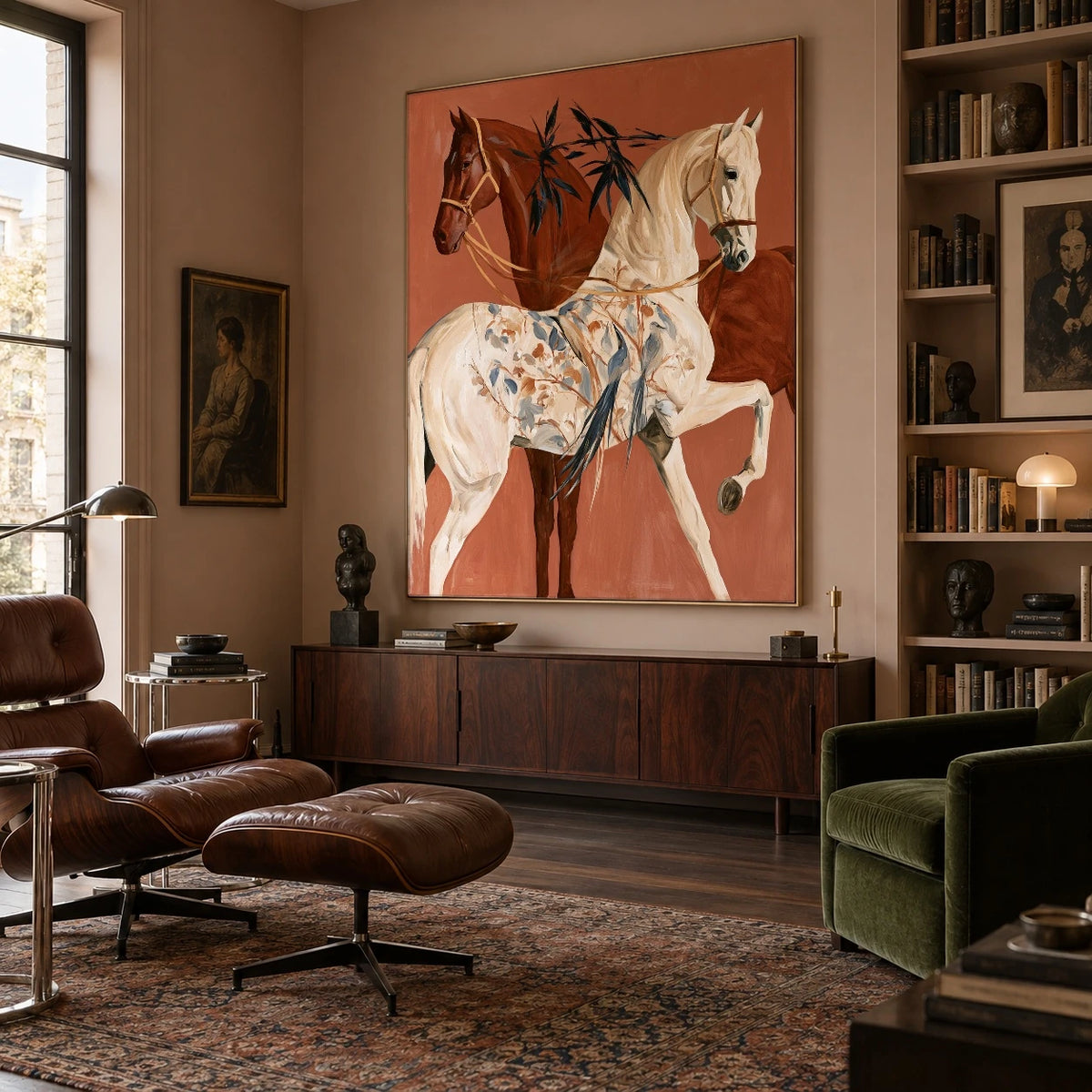 The Botanical Riders — artwork in an interior setting 7
