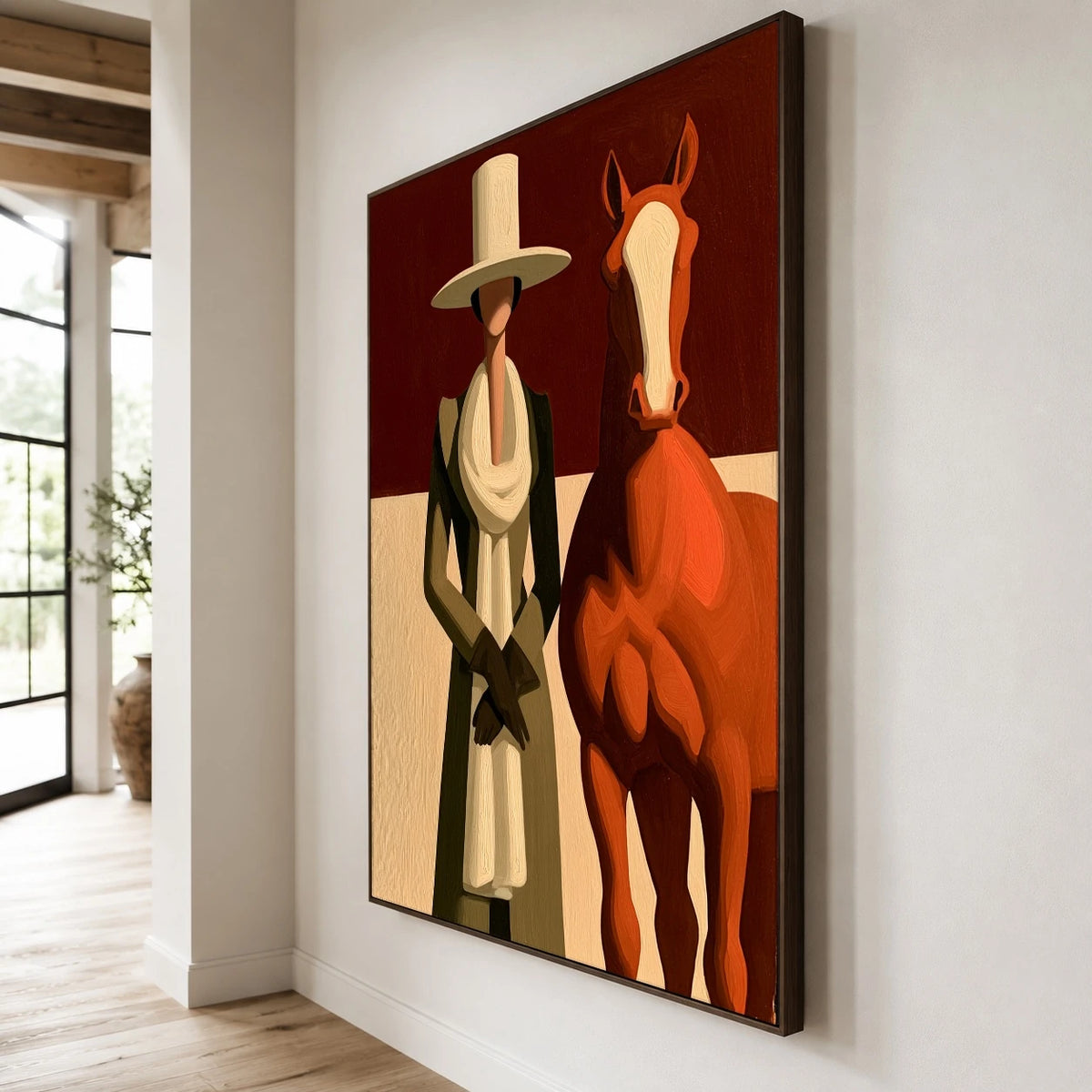 The Chestnut Companion — side view of the artwork