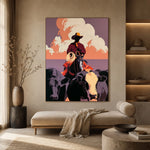 The Cloudtop Cattle Drive — artwork in an interior setting 3