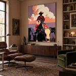 The Cloudtop Cattle Drive — artwork in an interior setting 7