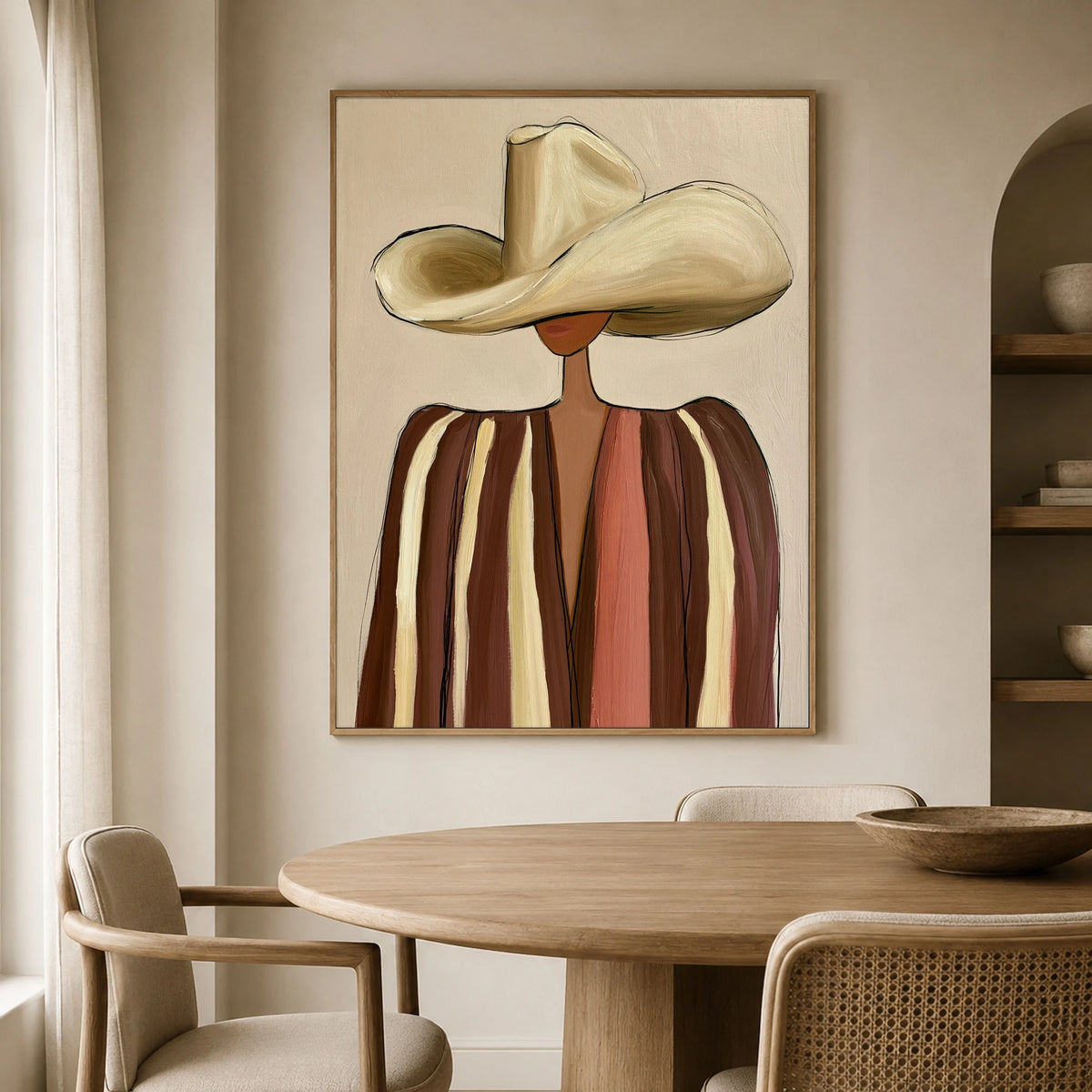 The Cream Hat Stranger — artwork in an interior setting 3