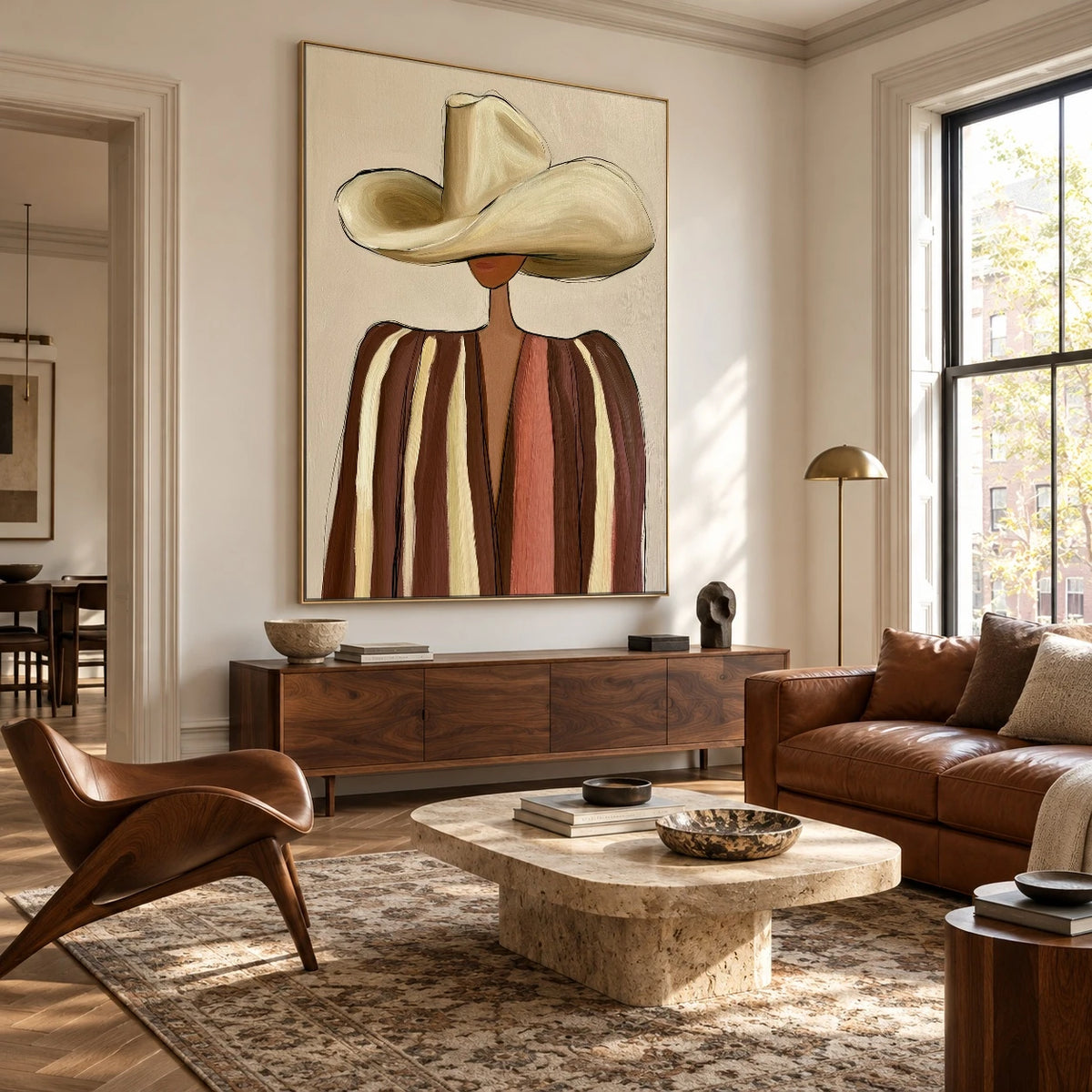 The Cream Hat Stranger — artwork in an interior setting 5