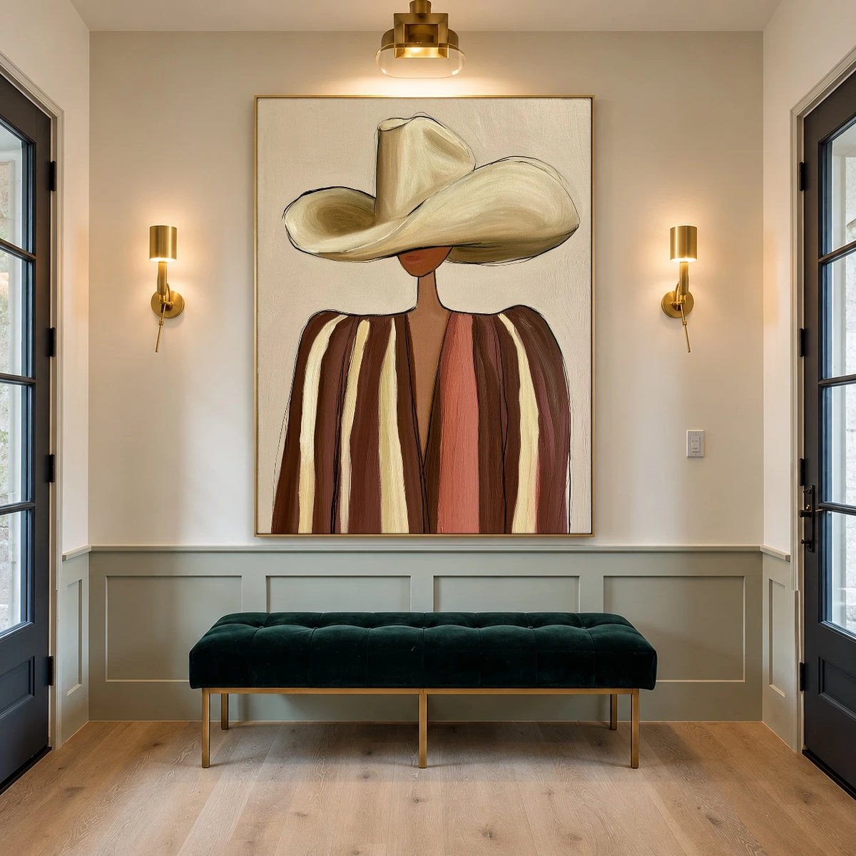The Cream Hat Stranger — artwork in an interior setting 6