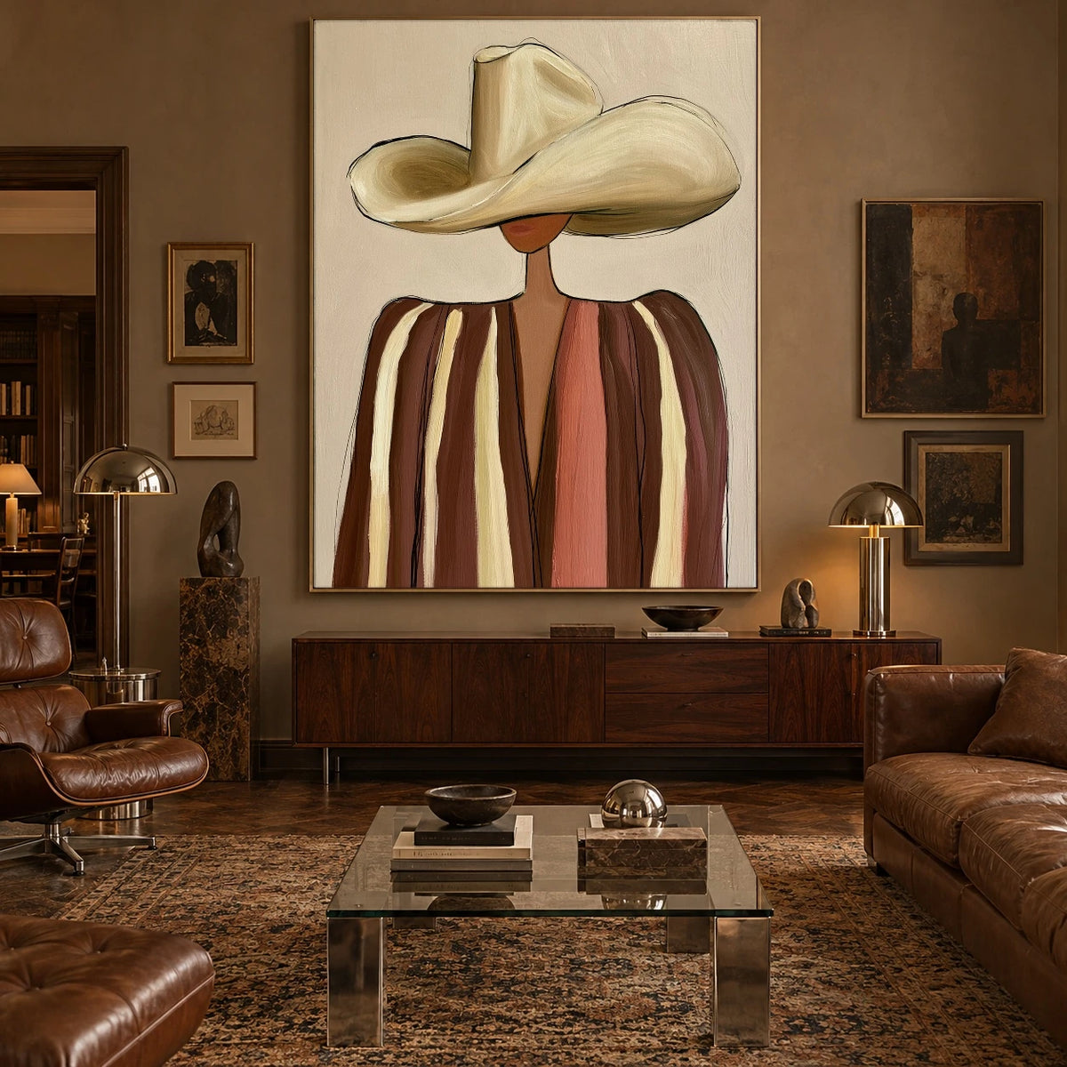 The Cream Hat Stranger — artwork in an interior setting 7