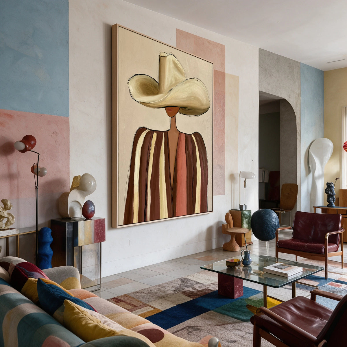 The Cream Hat Stranger — artwork in an interior setting 8