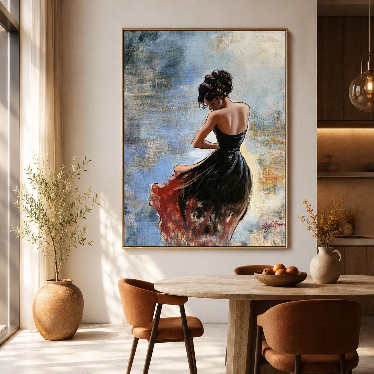 The Crimson Hem — artwork in an interior setting 3