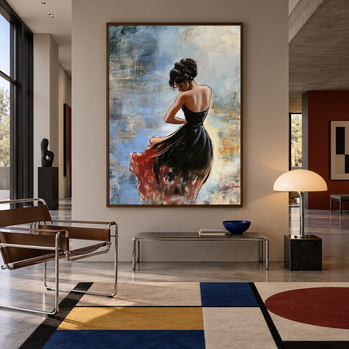 The Crimson Hem — artwork in an interior setting 4