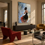 The Crimson Hem — artwork in an interior setting 6