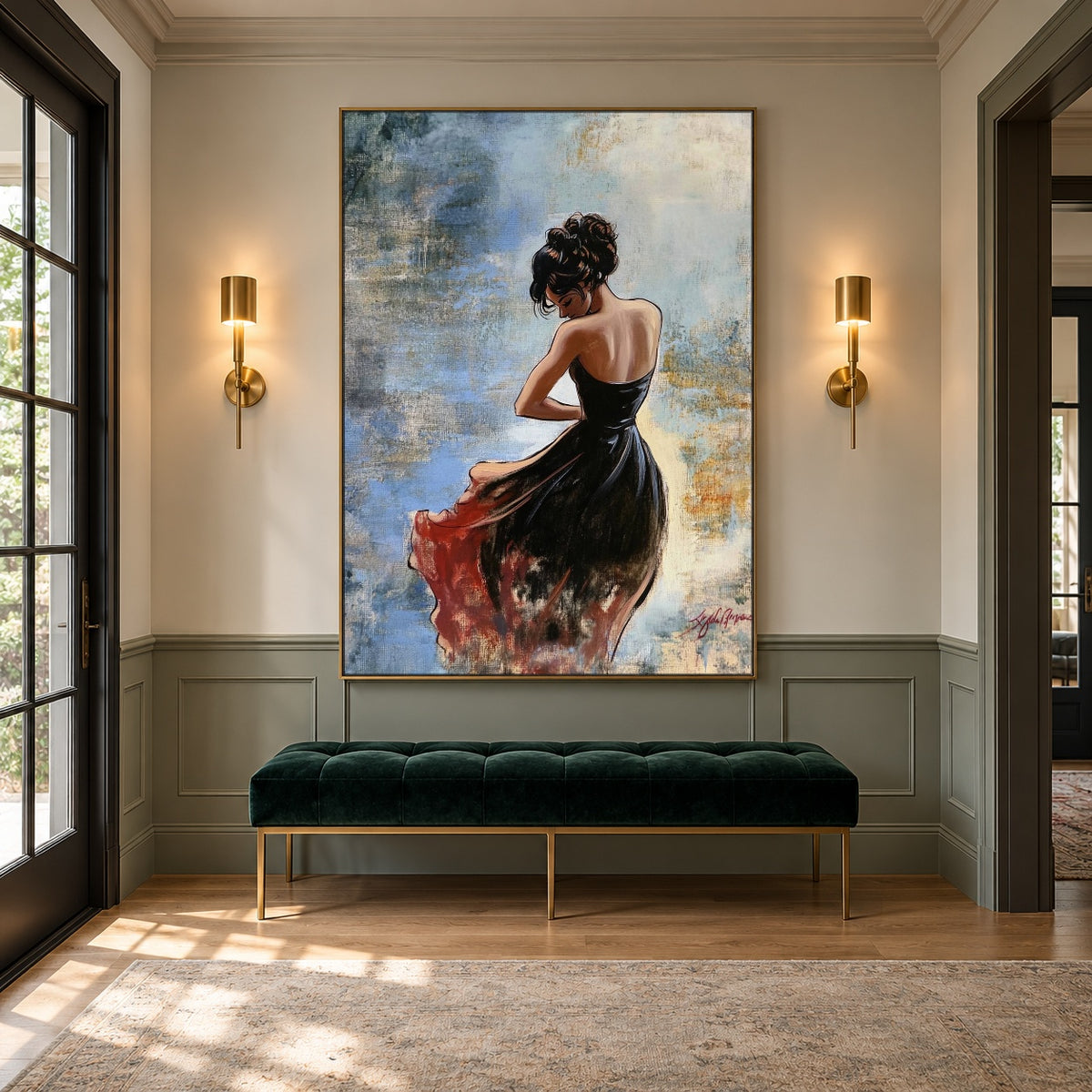 The Crimson Hem — artwork in an interior setting 7