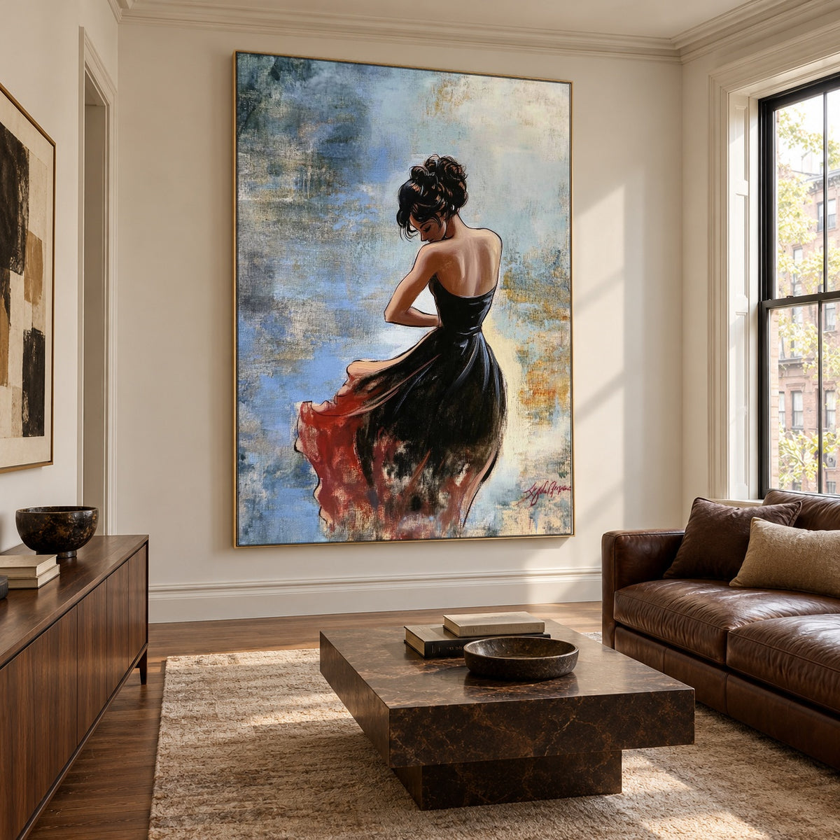 The Crimson Hem — artwork in an interior setting 8