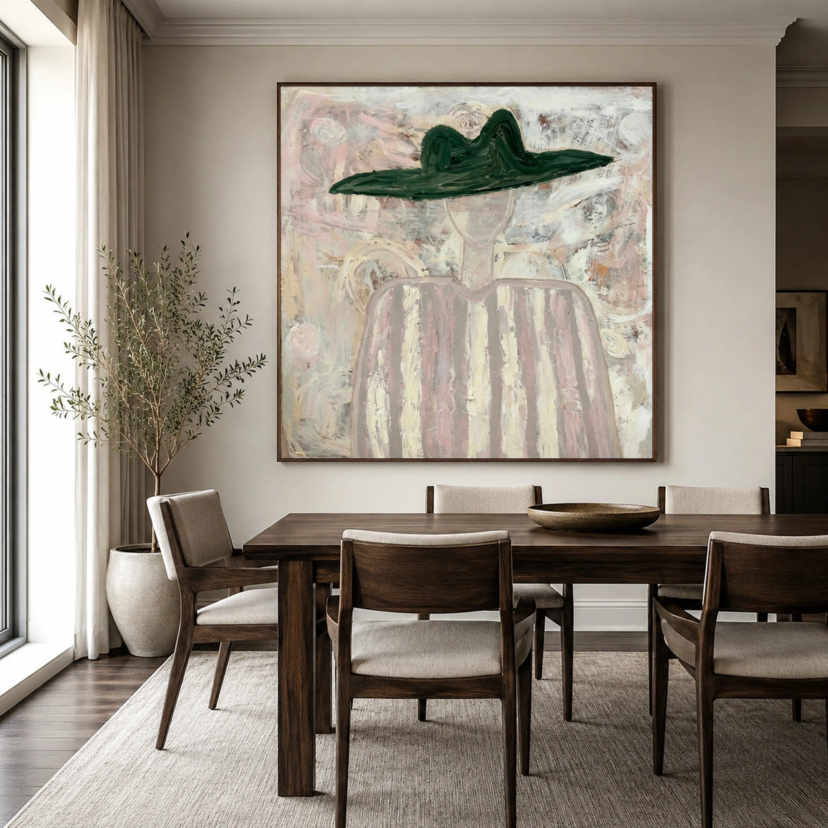 The Emerald Hat — artwork in an interior setting 3