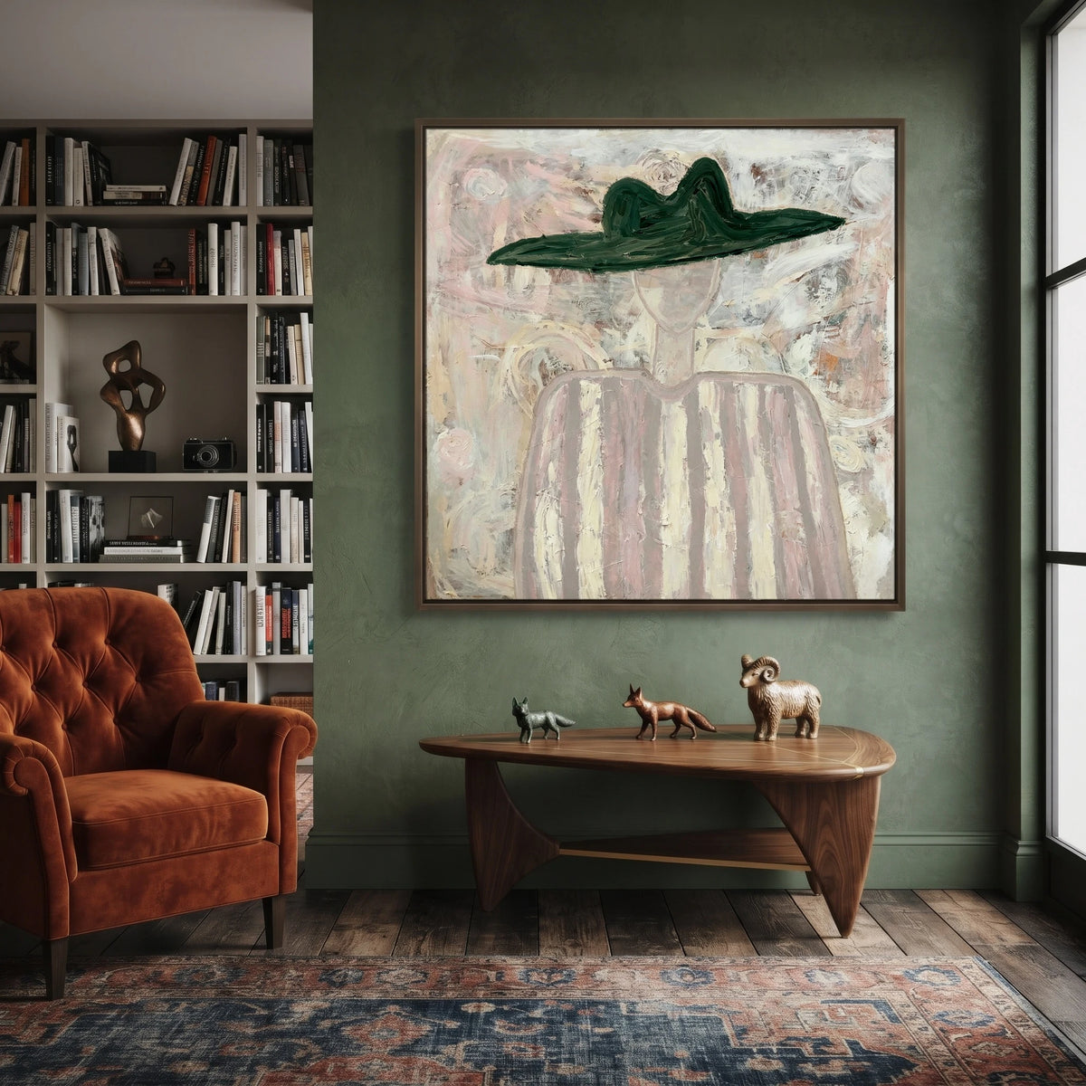 The Emerald Hat — artwork in an interior setting 4
