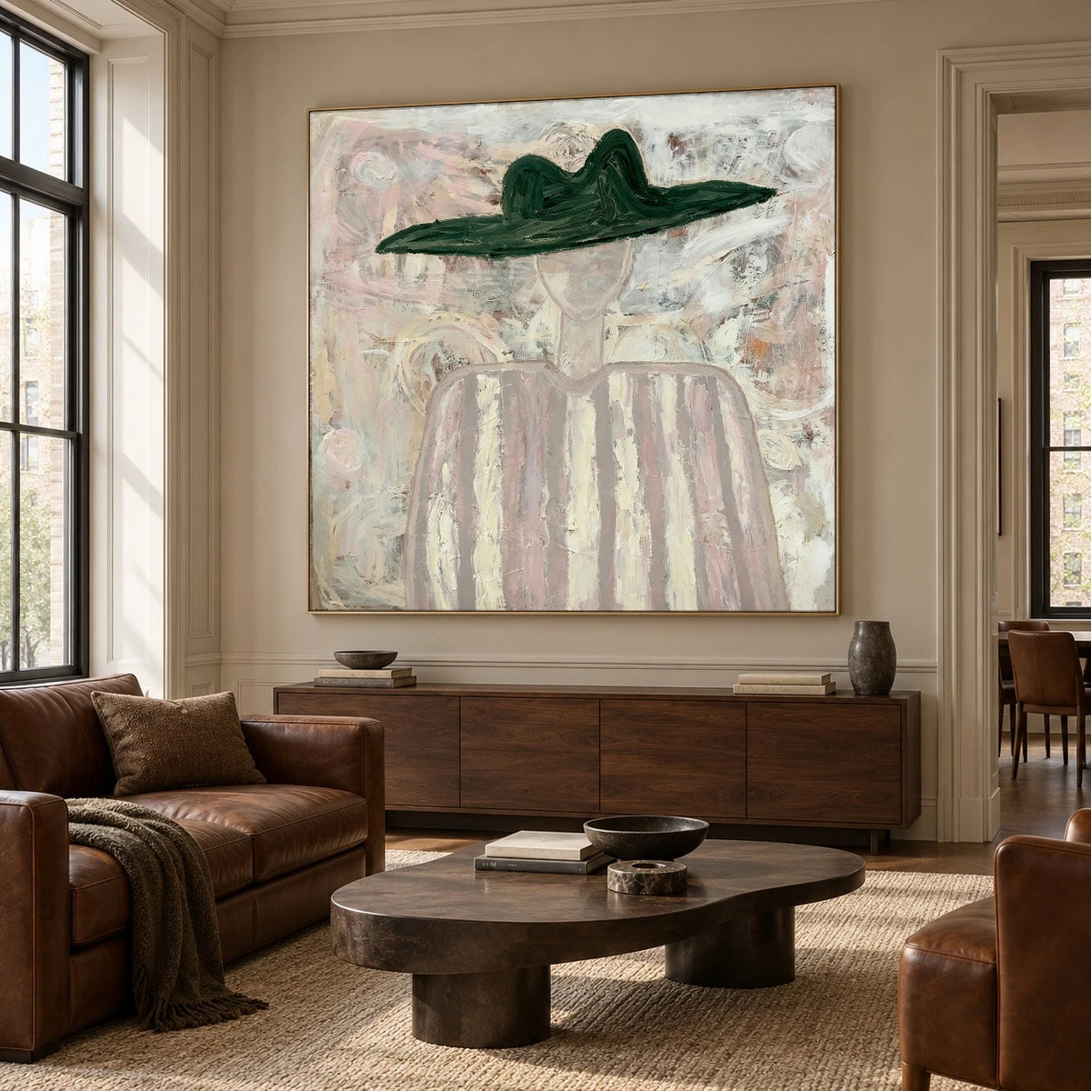 The Emerald Hat — artwork in an interior setting 5