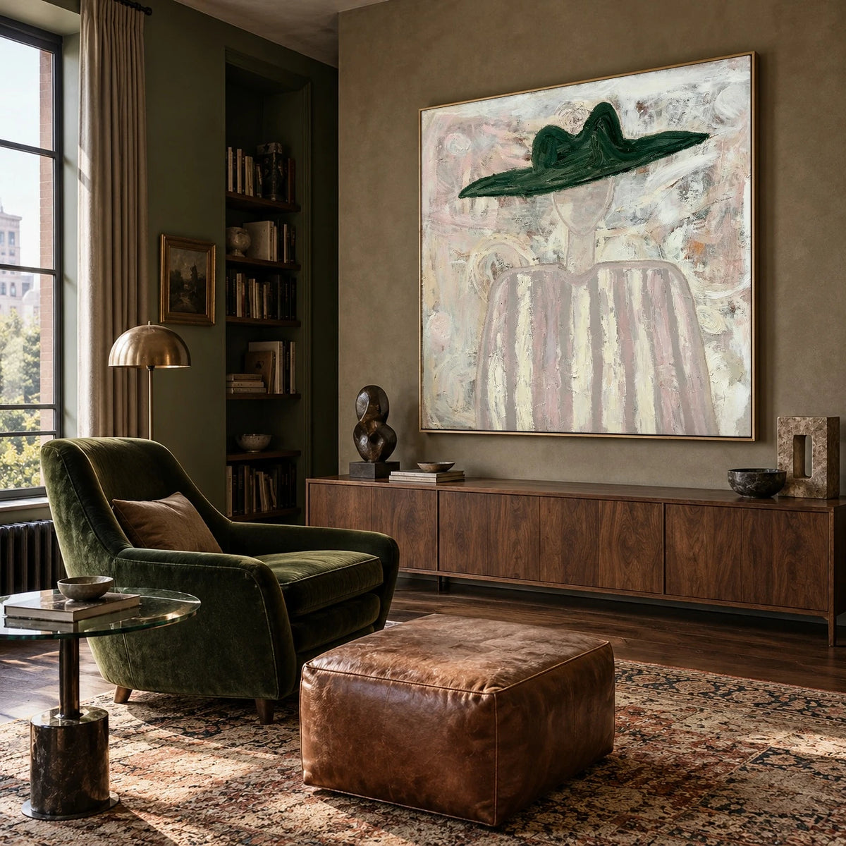 The Emerald Hat — artwork in an interior setting 7