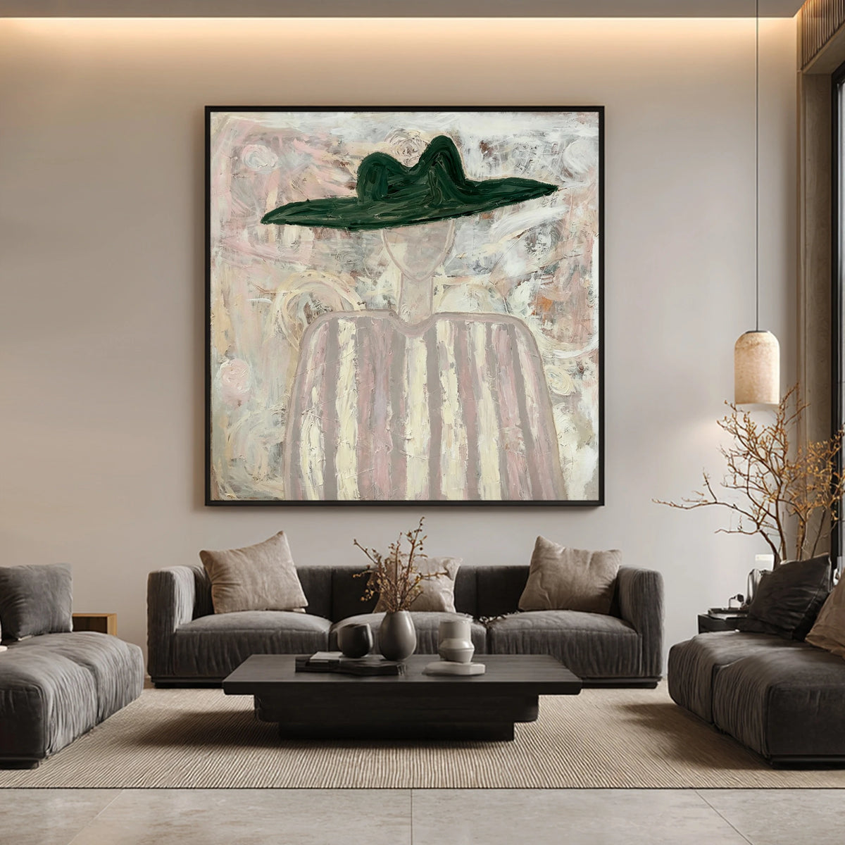 The Emerald Hat — artwork in an interior setting 8