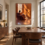 The Hour of Amber — side view of the artwork