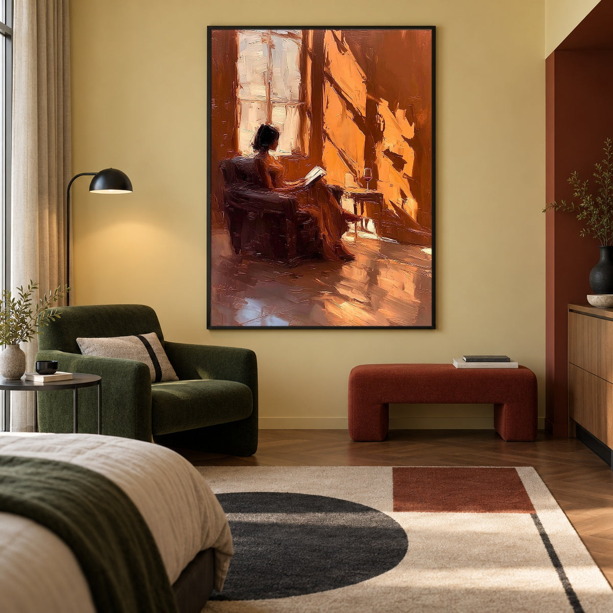 The Hour of Amber — artwork in an interior setting 5
