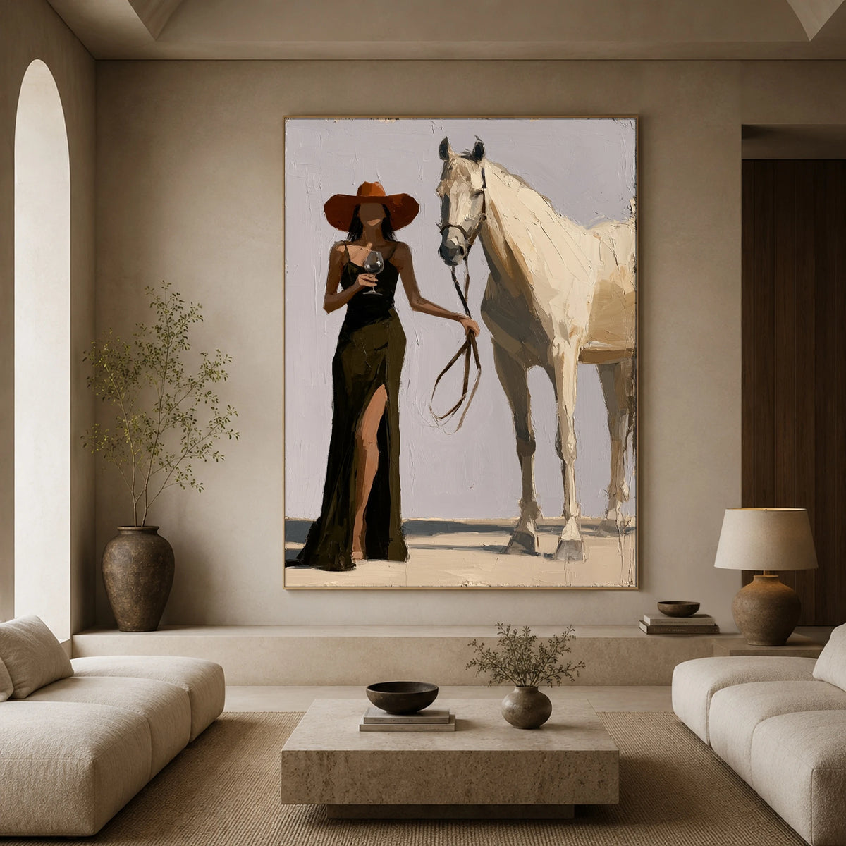The Ivory Rein — front view in a living space