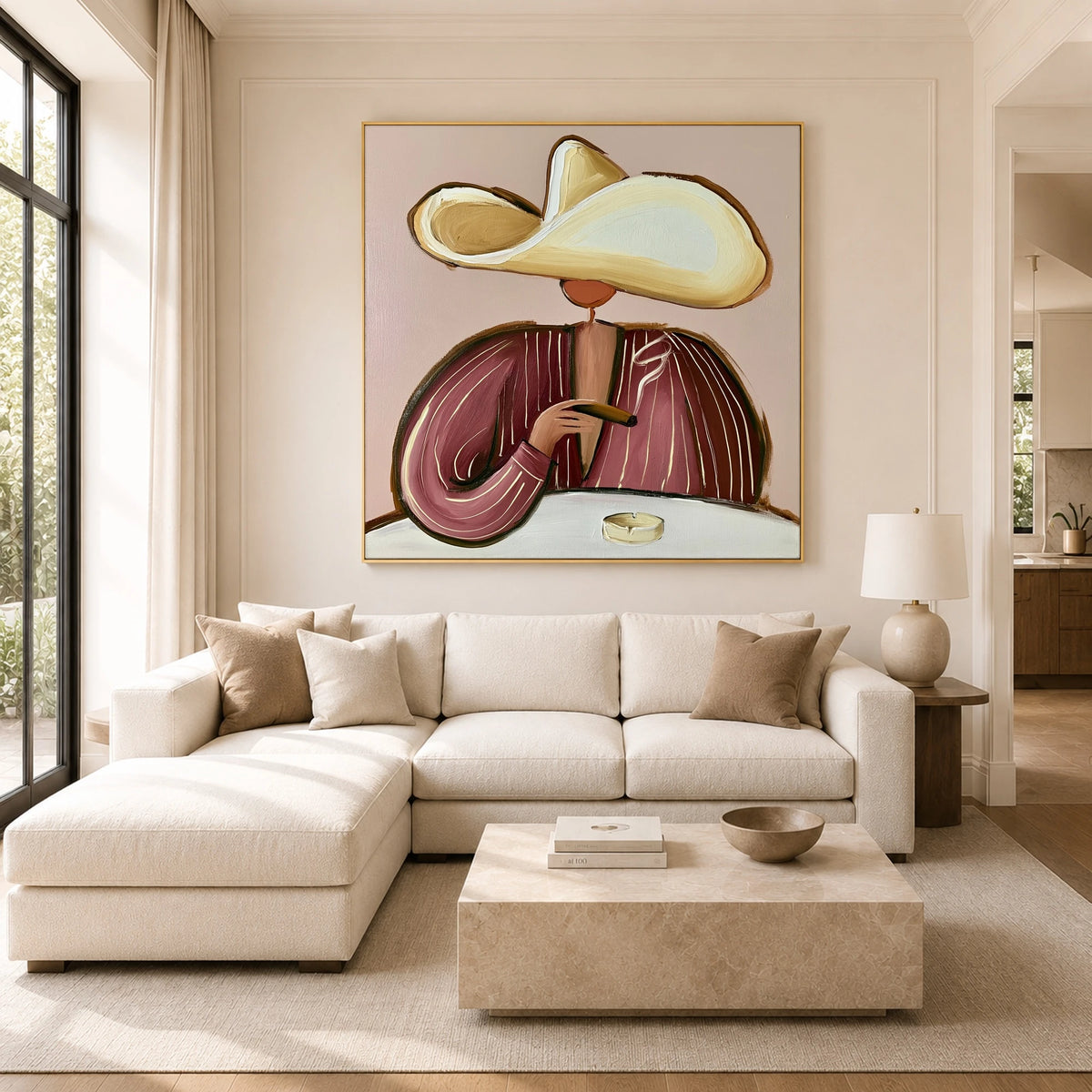 The Last Slow Sip — front view in a living space