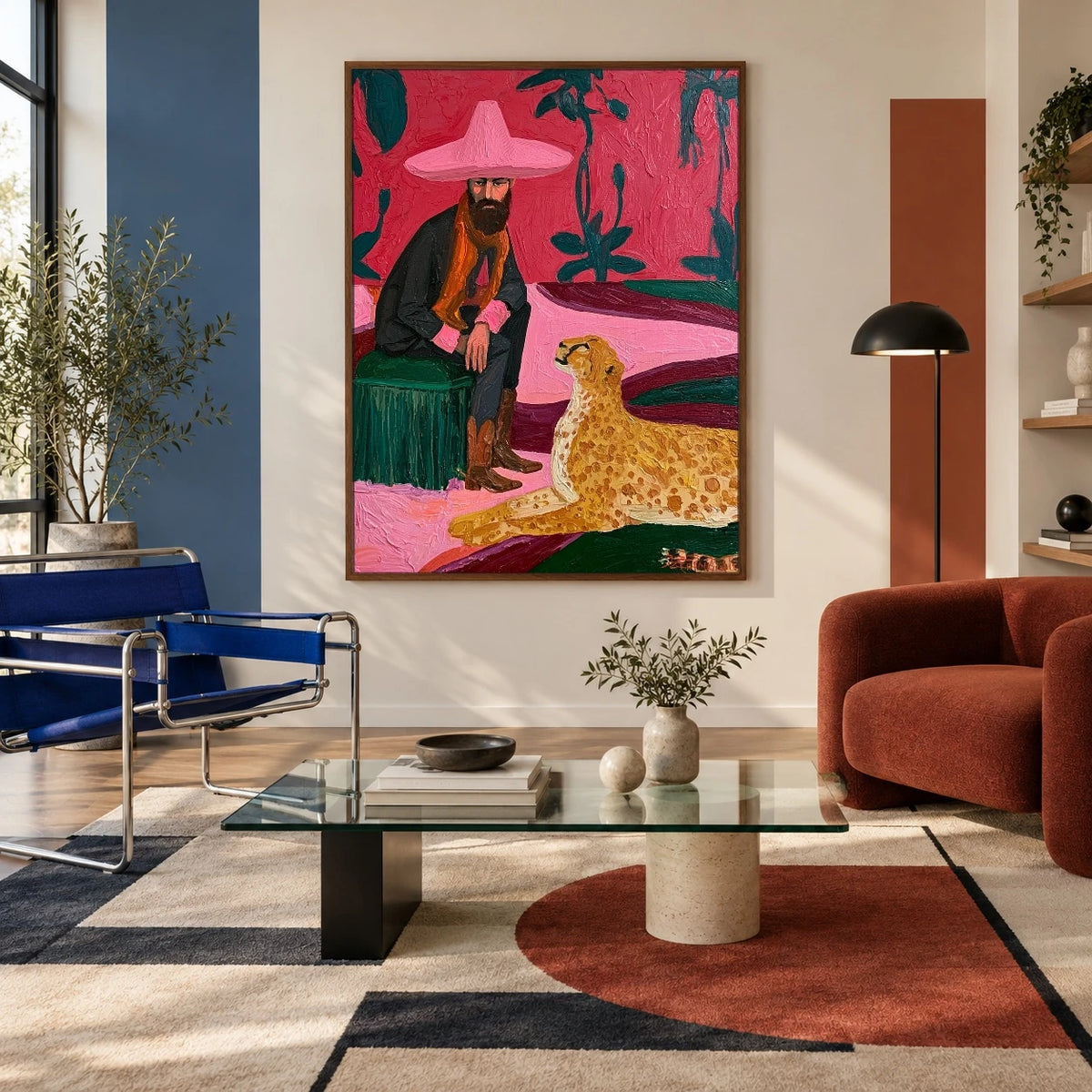 The Leopard at Ease — artwork in an interior setting 4
